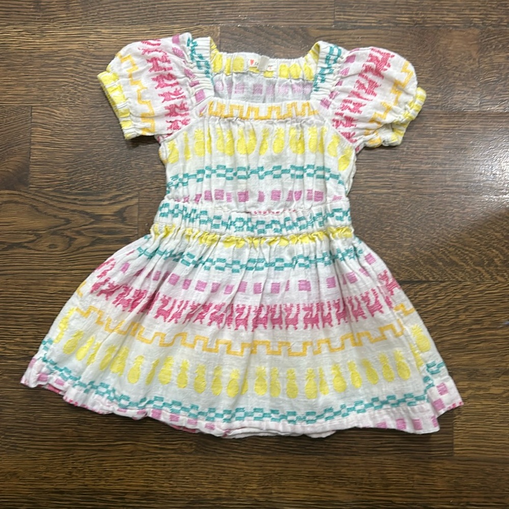 J Crew size 2 little girls embroidered linen alpaca dress